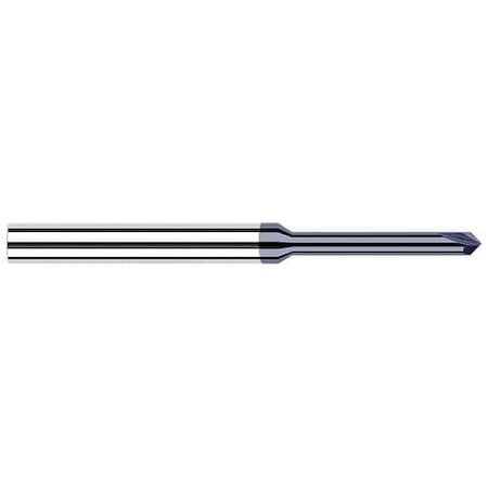 Harvey Tool 3mm Neck dia. x 0.9500 in. Reach x 45 deg. per side Carbide Pointed Chamfer Cutter, 2 Flutes 725145-C3